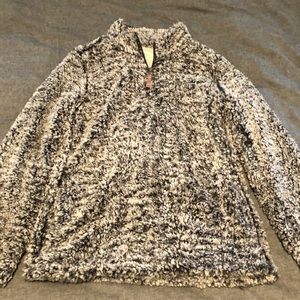 Half Zip Sherpa Sweatshirt